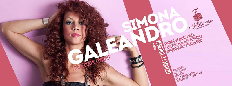 Simona Galeandro live acoustic concert @Cibo per la mente