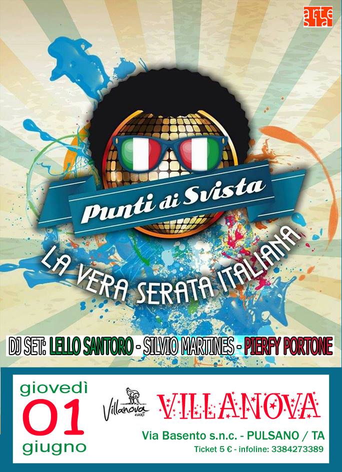 La festa italiana con Punti di svista live + Dj Set @Villanova