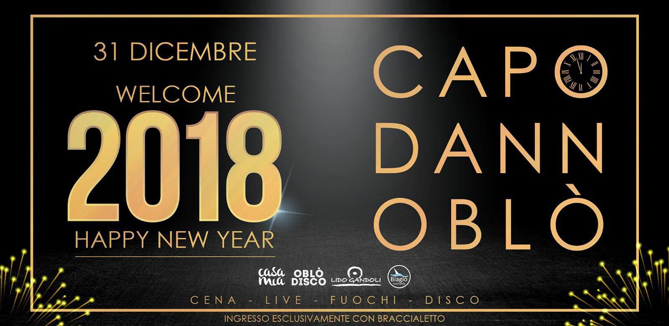 Capodanno 2018 @OBLÒ - Taranto