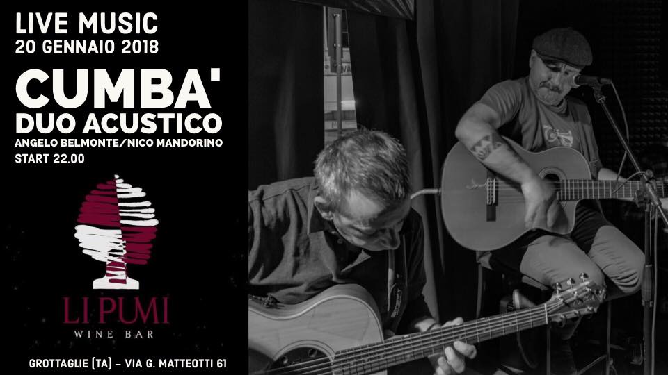 Cumbà duo acustico live @Pumi Wine Bar - Grottaglie - Taranto