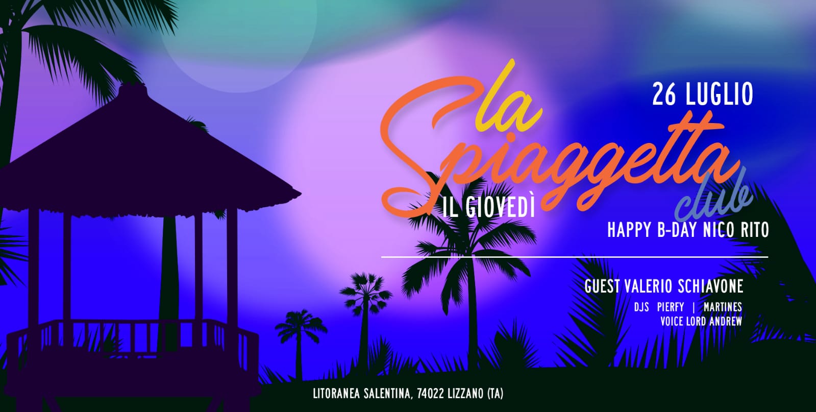 La Spiaggetta Club by night