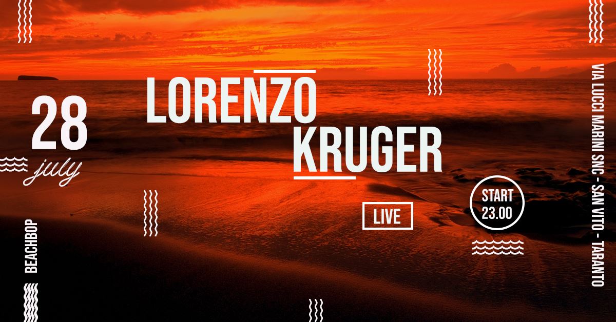 Lorenzo Kruger live @Beachbop