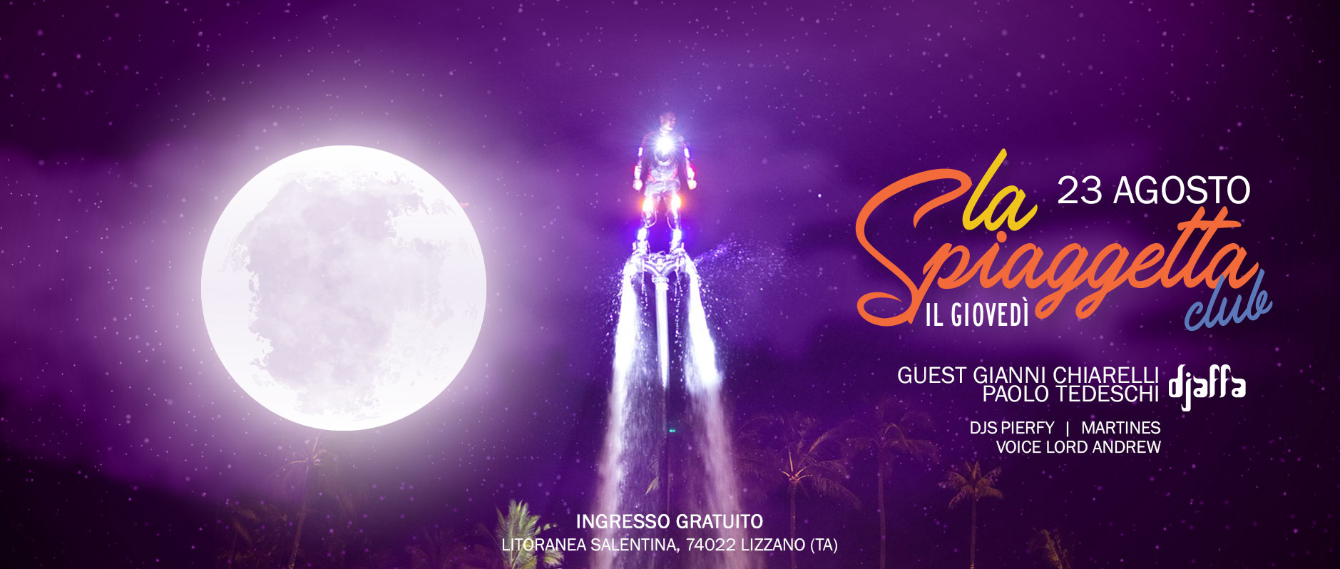 Ultima Notte @ La Spiaggetta Club by night